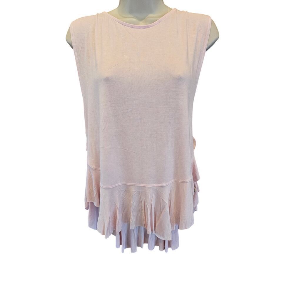 NWT We the free people light pink ballet top tank asymmetrical hem sz M classy